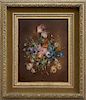 Early 20th C. Signed Floral Still Life