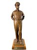 General Douglas MacArthur Bronze Statuette by Robert Dean on tall base