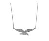 14K Gold Diamond Bird Motif Pendant Necklace