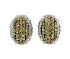 Judith Ripka 18k Gold Lemon Citrine Diamond Earrings