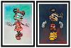 Super A (Stefan Thelen) ENCAGED MICKEY & ENCAGED MINNIE DIPTYCH 2020