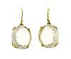 Ippolita 18K Gold Clear Stone Dangle Earrings
