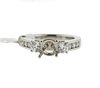 Martin Flyer Platinum 18k Diamond Engagement Ring Setting