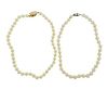14k Gold 7.5mm to 8.3mm Pearl Necklace