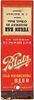 1933 Blatz Old Heidelberg Beer 113mm WI-BZ-6-YB Match Cover Milwaukee Wisconsin