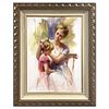 Pino (1939-2010), "Treasured Moments" Framed Original Oil Painting on Board, Hand Signed with Letter of Authenticity.
