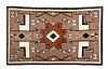 Bisti Storm Design Navajo Rug, 7'6" x 4'7" 