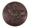 A. Phimster Proctor, medallion bronze with wall hanger, original casting