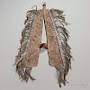 Rare Plains Cree Quill decorated Hide Horse Crupper