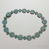 Zuni Silver and Turquoise Concha Belt