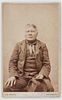 Framed Oversized Cabinet Card of Chief "Grass" by J.N. Choate