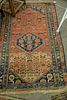 Oriental throw rug, 3'9" x 6'.