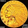1909-O $5 Gold Half Eagle CHOICE BU