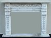 NEOCLASSICAL STYLE MARBLE FIREPLACE SURROUND & MANTEL