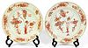 CHINESE EXPORT PORCELAIN PLATES 19TH C. PAIR
