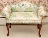 QUEEN ANNE STYLE MAHOGANY SETTEE
