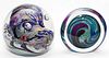 ART GLASS PAPERWEIGHTS TWO