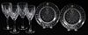 WATERFORD CRYSTAL GOBLETS & PLATES 6PCS.