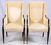 NEOCLASSICAL STYLE ARMCHAIRS PAIR