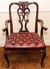 CHIPPENDALE STYLE MAHOGANY ARMCHAIR