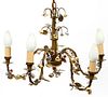 FRENCH STYLE 5 ARM CHANDELIER C 1920