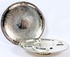 SILVER PLATE LAZY SUSAN TWO