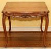 COUNTRY FRENCH WALNUT CARD TABLE
