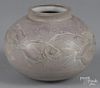 Art pottery bowl, signed National Pottery Hudson, 5 1/2'' h.
