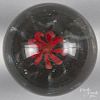 Millville, New Jersey devil's fire footed paperweight, 3 1/4'' dia.