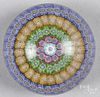 Scottish concentric millefiori paperweight, attributed to Paul Ysart, 2 5/8'' dia.
