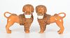 Pair of Italian Pottery Poodle Dogs