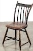New England painted child's Windsor chair, ca. 1820, retaining an old black surface.
