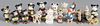 Collection of seventeen Japanese bisque Mickey Mouse and Disney figures, tallest - 3 1/2''.