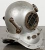 A. J. Morse & Son, Boston Massachusetts, brass and copper diving helmet with twelve bolts and a sing