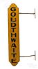 Painted Goldthwaite trade sign, ca. 1900, 48 1/2'' h.