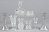 Collection of colorless glass, to include several pieces of Waterford, tallest - 8 1/2''.
