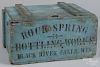 Painted crate for Rock Spring Bottling Works, Black River Falls, Wisconsin, 9 3/4'' h., 18'' w.