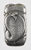 Gorham sterling silver embossed cobra match vesta safe, inscribed on verso Saratoga 3d Club. Prize.