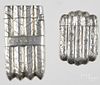 Two figural cigar bunches, one with Havana band, 2 1/2'' h., the other silver with English hallmark
