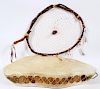 NATIVE AMERICAN DREAM CATCHER AND DRUM 2 PIECES