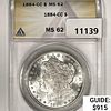 1884-CC Morgan Silver Dollar ANACS MS62 