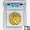 1861 $20 Gold Double Eagle ICG AU55 