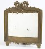 Small Gilt Bronze Gothic Tracery-Framed Mirror
