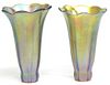 Pair of Glass Lily Shades After Tiffany Studios