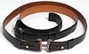 2 Hermes Leather Belts