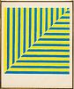 Frank Stella (American, B. 1936) Screenprint on Wove Paper, 1964, "Untitled (Rabat), from X + X (Ten Works by Ten Painters)", H 18" W 18"