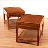 Pair Michael Taylor side tables