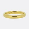 Vintage 2.5mm 22ct Yellow Gold Wedding Band Size M 1/2