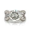 Art Deco Platinum GIA Certified 4.04 Ct. Diamond Ring