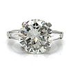 Platinum 4.97 Ct. HRD Certified Diamond Engangement Ring
